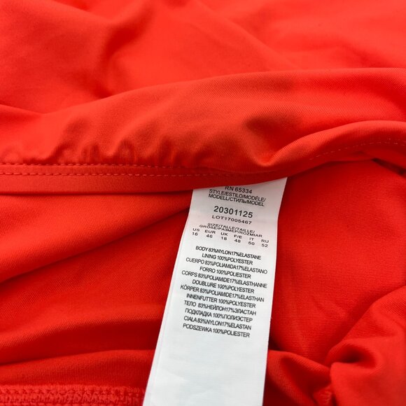 LAUREN Ralph Lauren Lace-Up Tubini Top & Hipster Bikini Bottoms Set Sunset 16 - Picture 7 of 10